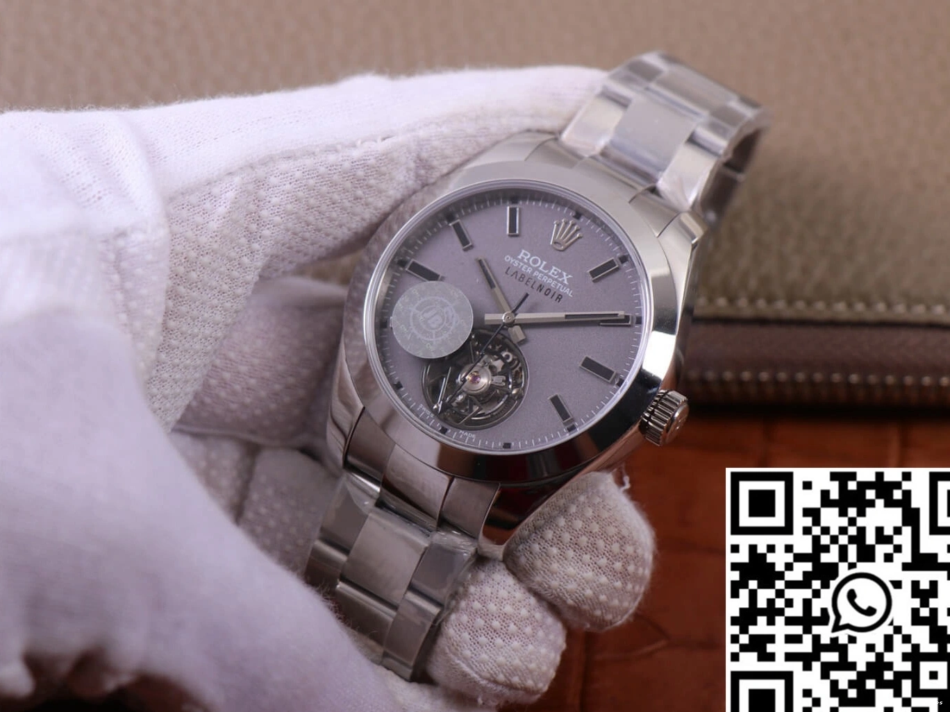 Design JB Noir Rolex Milgauss Label Base LNT01HS-001 watch Silver Factory Replica case 116400 0219